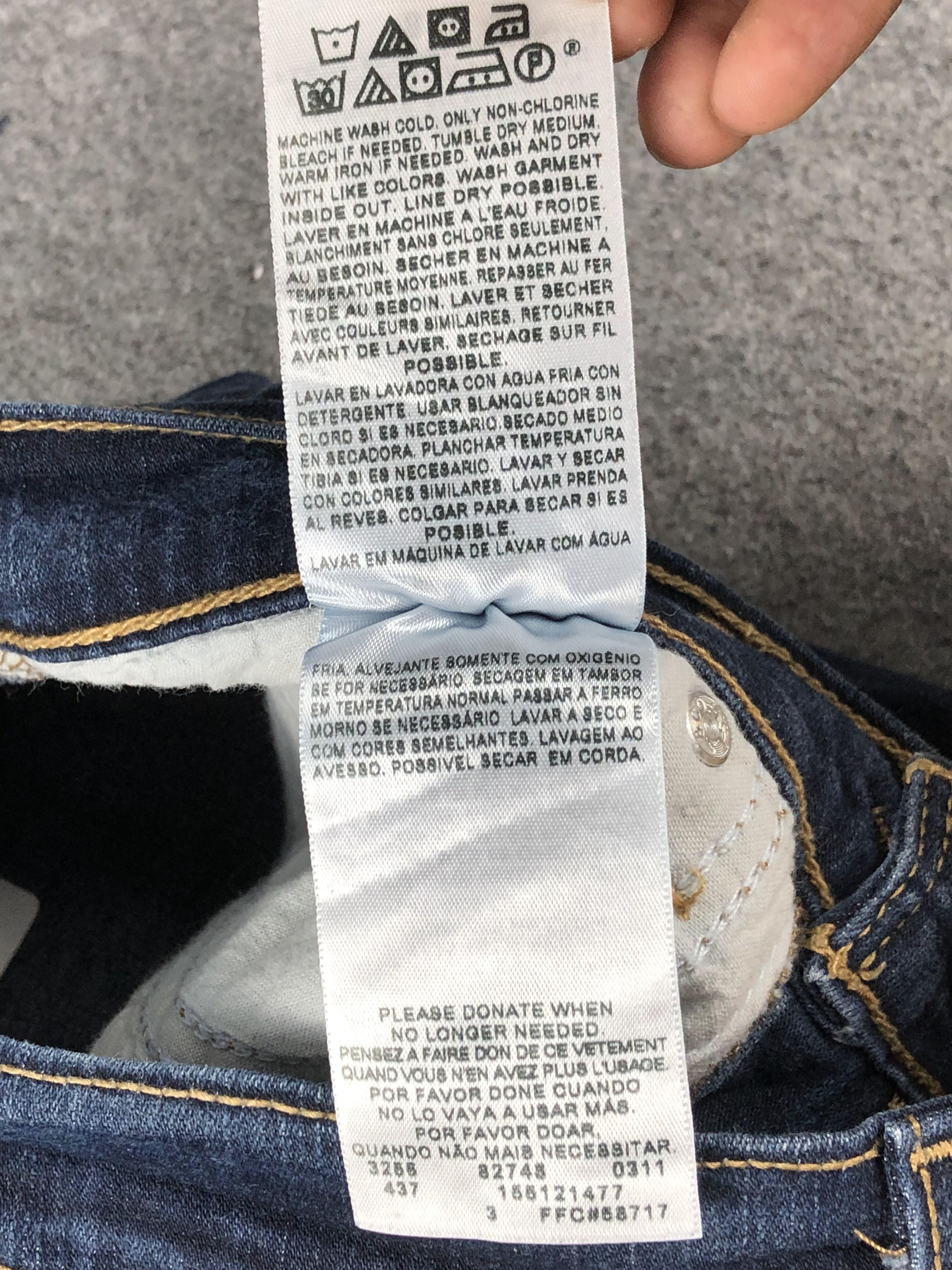 Levi's Vintage Levis Dark Blue Bootcut Bell Bottom Jeans DP2230 Size US 27 - 9 Thumbnail