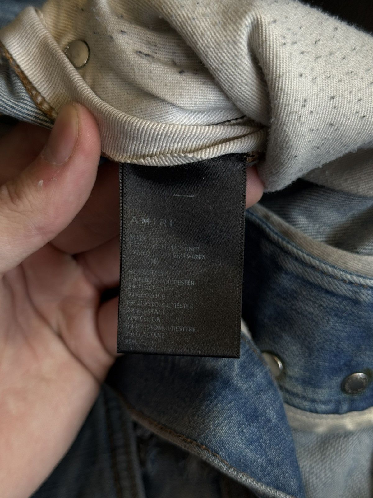 Amiri Amiri Distressed Blue Jeans Size 32 Size US 32 / EU 48 - 12 Thumbnail