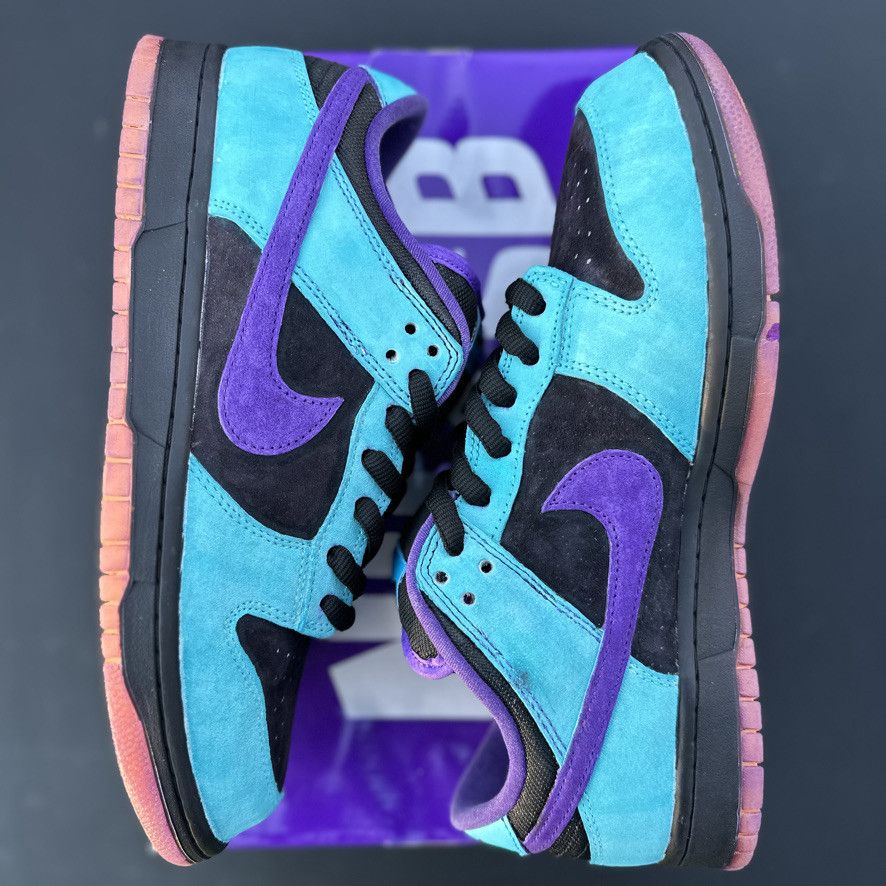 Nike Size 10 - Nike SB Dunk Low Custom Skeletor Teal Purple Black Size US 10 / EU 43 - 16 Thumbnail