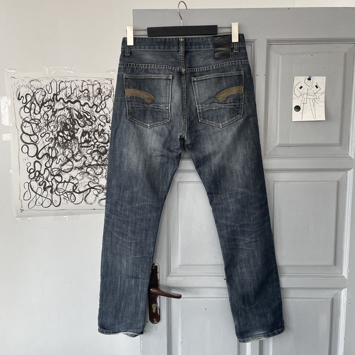 G-Star × Vintage Vintage 00’s G-Star RAW 33/01 Denim Pants y2k Size US 32 / EU 48 - 4 Thumbnail