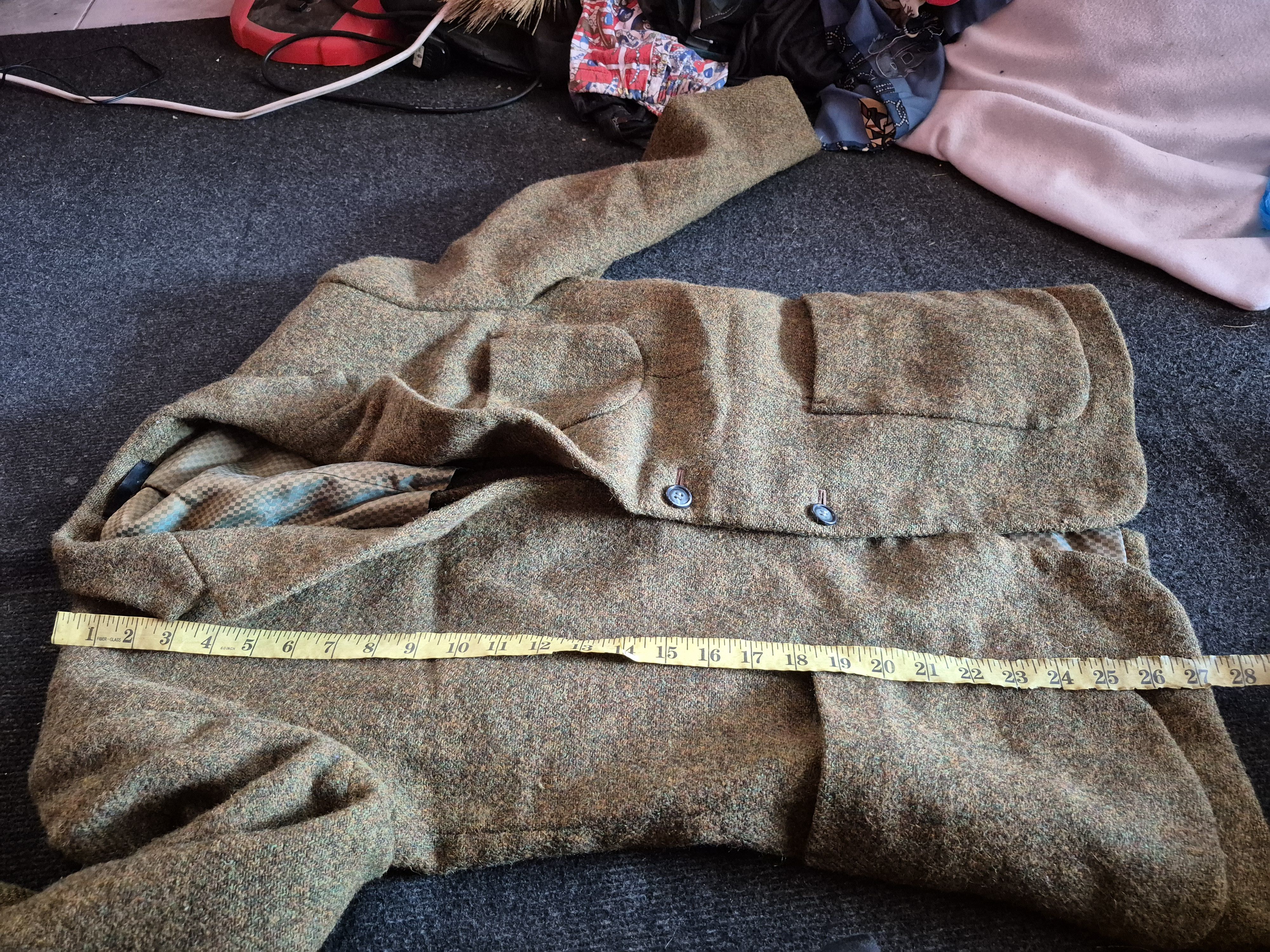 Harris Tweed 🔥 Harris Tweed Hand Woven Light Weight Suits Blazer Coat Size 40R - 19 Thumbnail