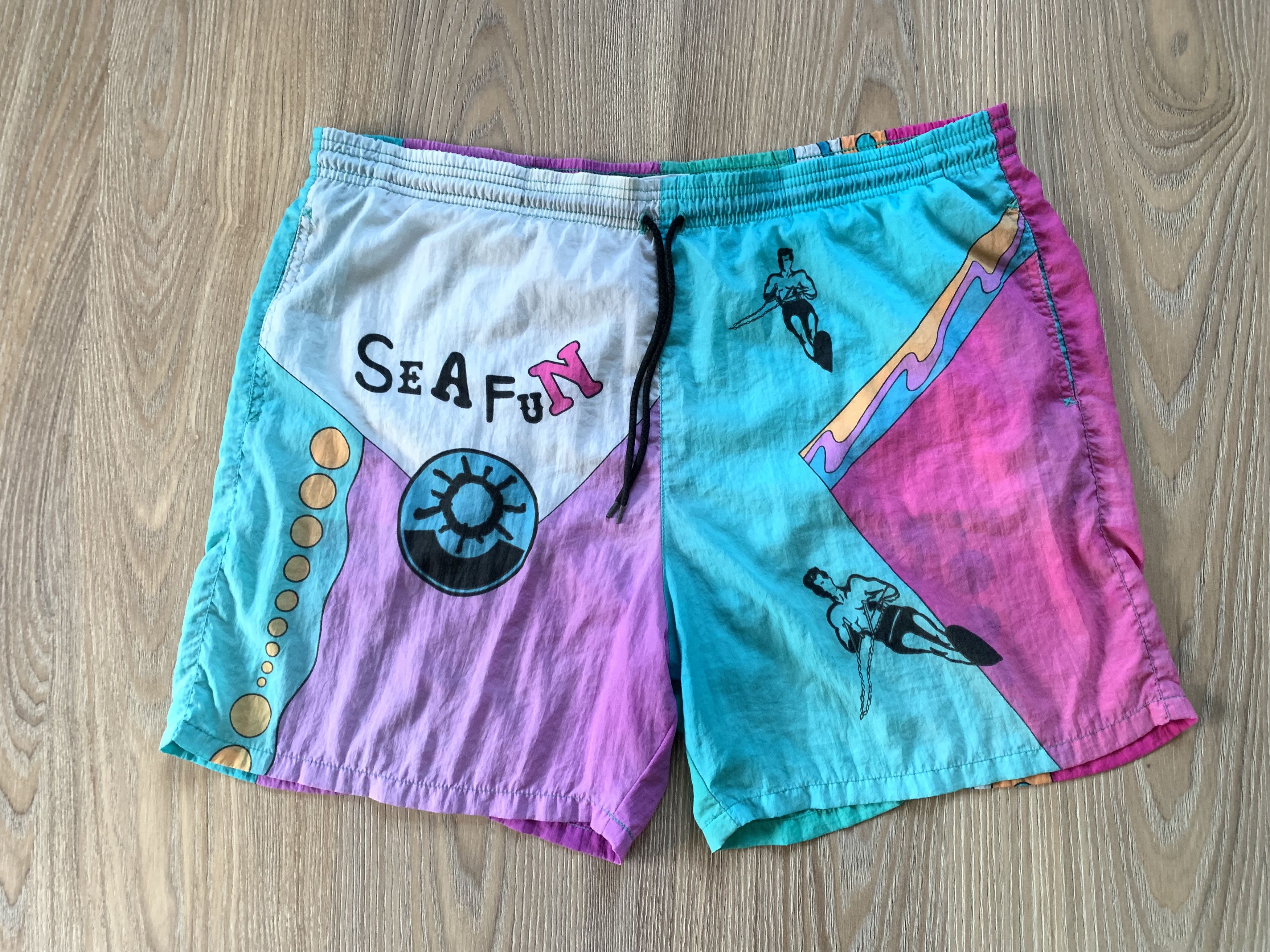 Vintage Playcrew Vintage Surf Beach Shorts Size US 32 / EU 48 - 3 Thumbnail