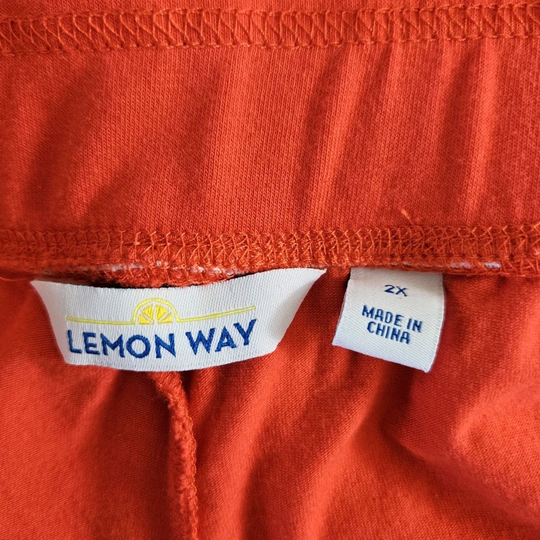 Vintage Lemon Way Skort Womens 2X Red Pull On Cotton Blend Activewear A-Line Short Skirt Womens 2X Size ONE SIZE - 4 Thumbnail