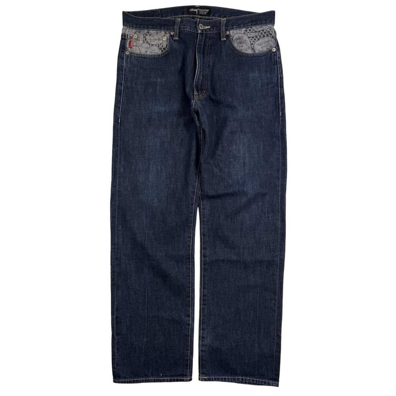 Stussy Vintage 2000s Stussy Comic Jeans - Waist: 33” Size US 33 - 2 Thumbnail