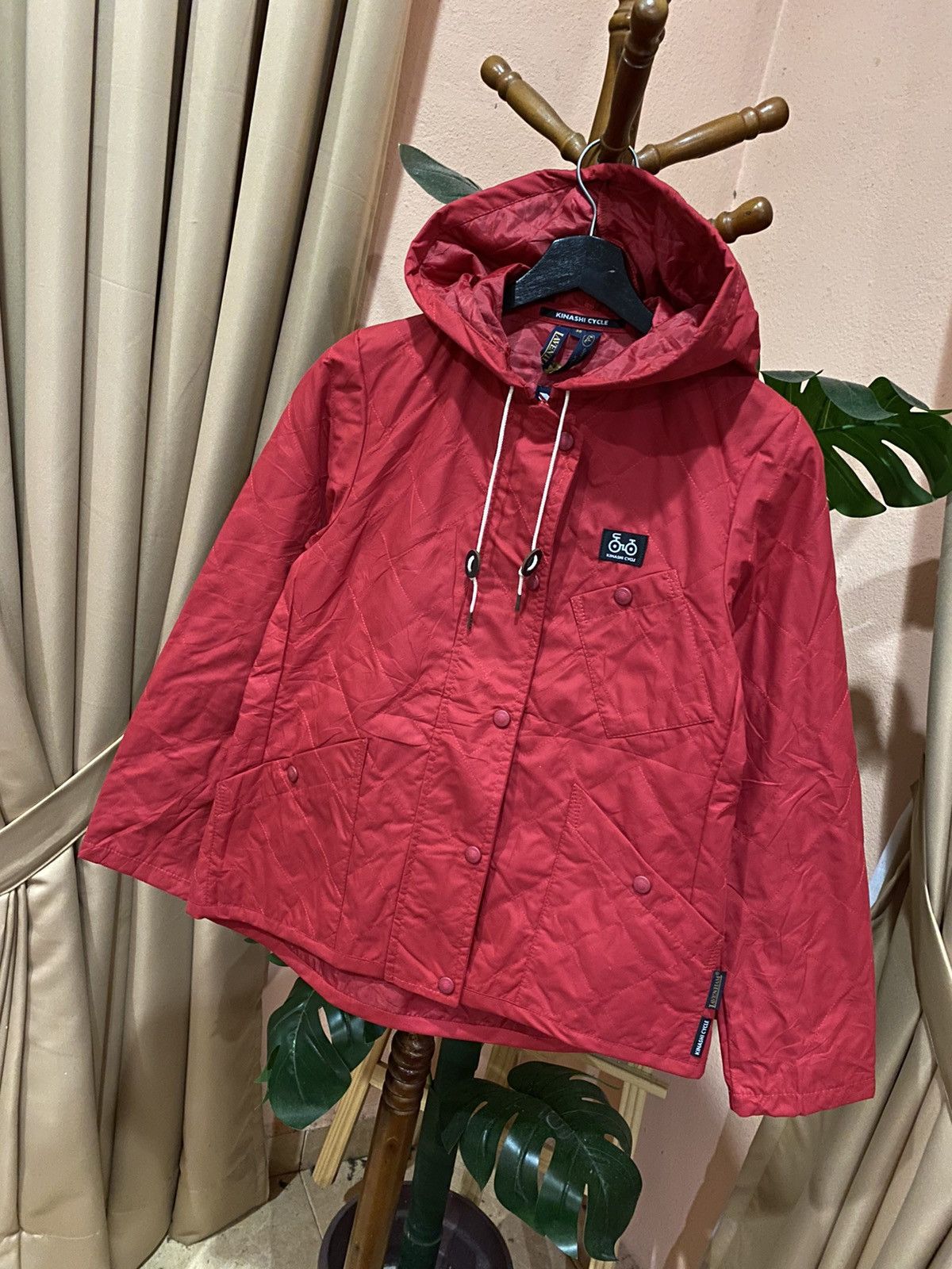 Designer × Lavenham Kinashi Cycle x Lavenham Red Quilted Jacket Made in England Size US S / EU 44-46 / 1 - 2 Thumbnail