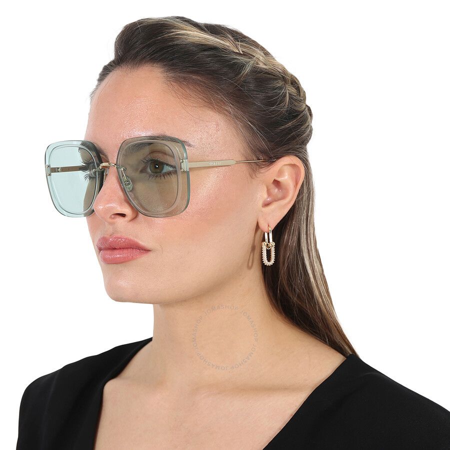 image of New Christian Dior UltraDior - Su-B0O0 Square Sunglasses in Blue, Women's
