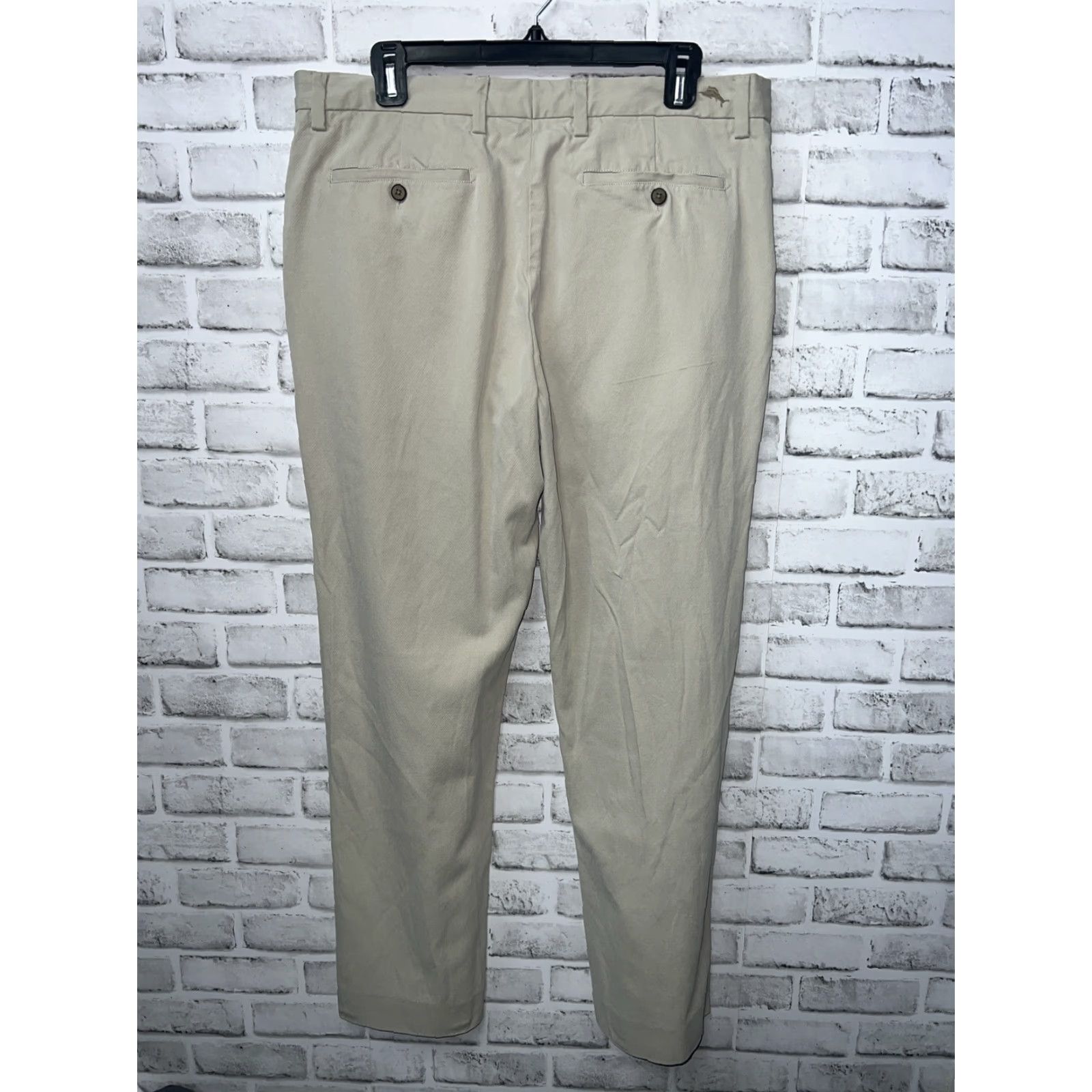 Tommy Bahama Tommy Bahama Beige Silk Blend Pants Mens 34x32 Chino Pants, Beige, Silk, Tommy Bahama, Mens, 34x32 Size US 34 / EU 50 - 4 Thumbnail