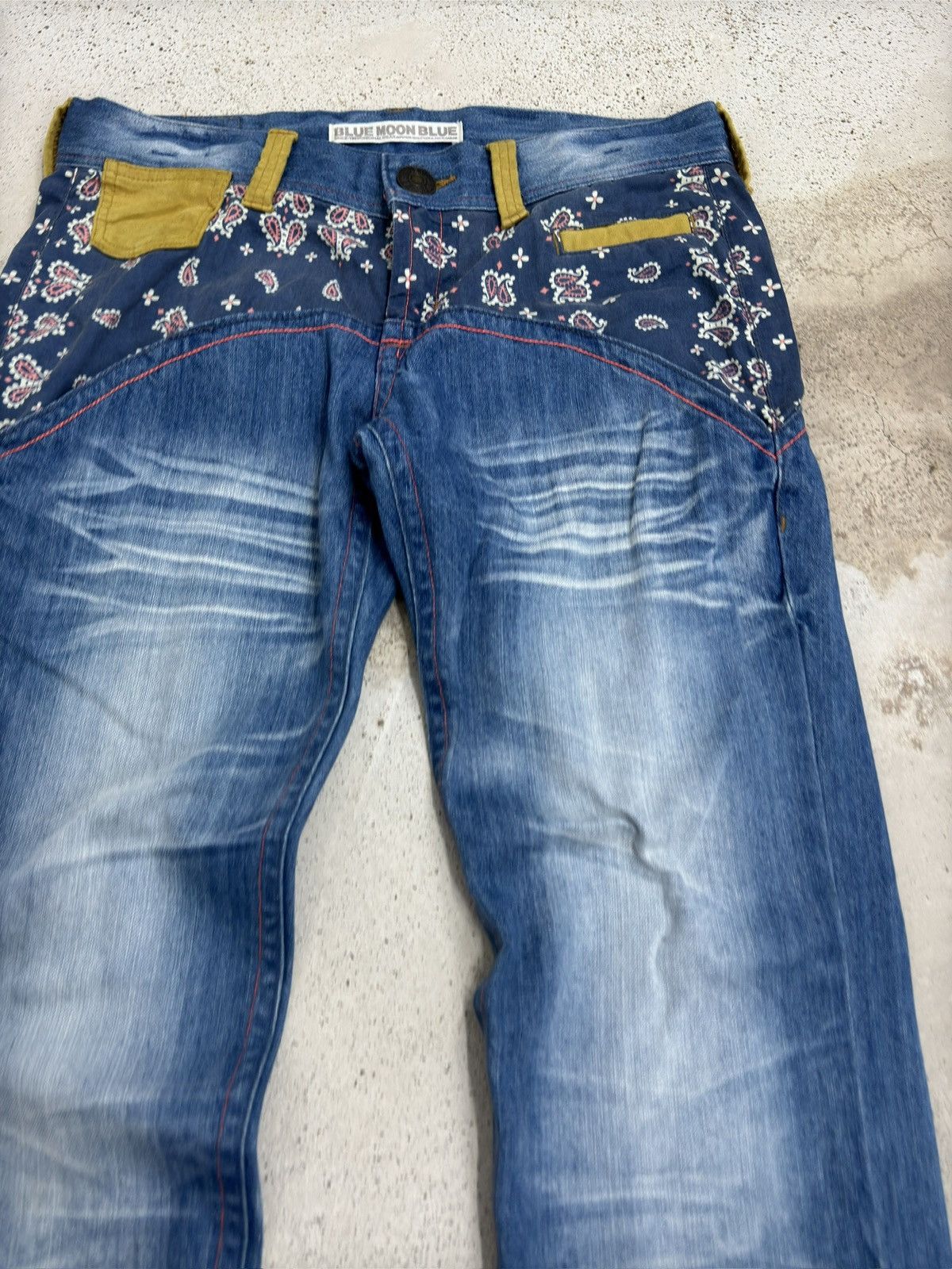 Hysteric Glamour Vintage Blue Moon Blue 90s Blue Moon Club Paisley Pocket Size US 32 / EU 48 - 5 Thumbnail