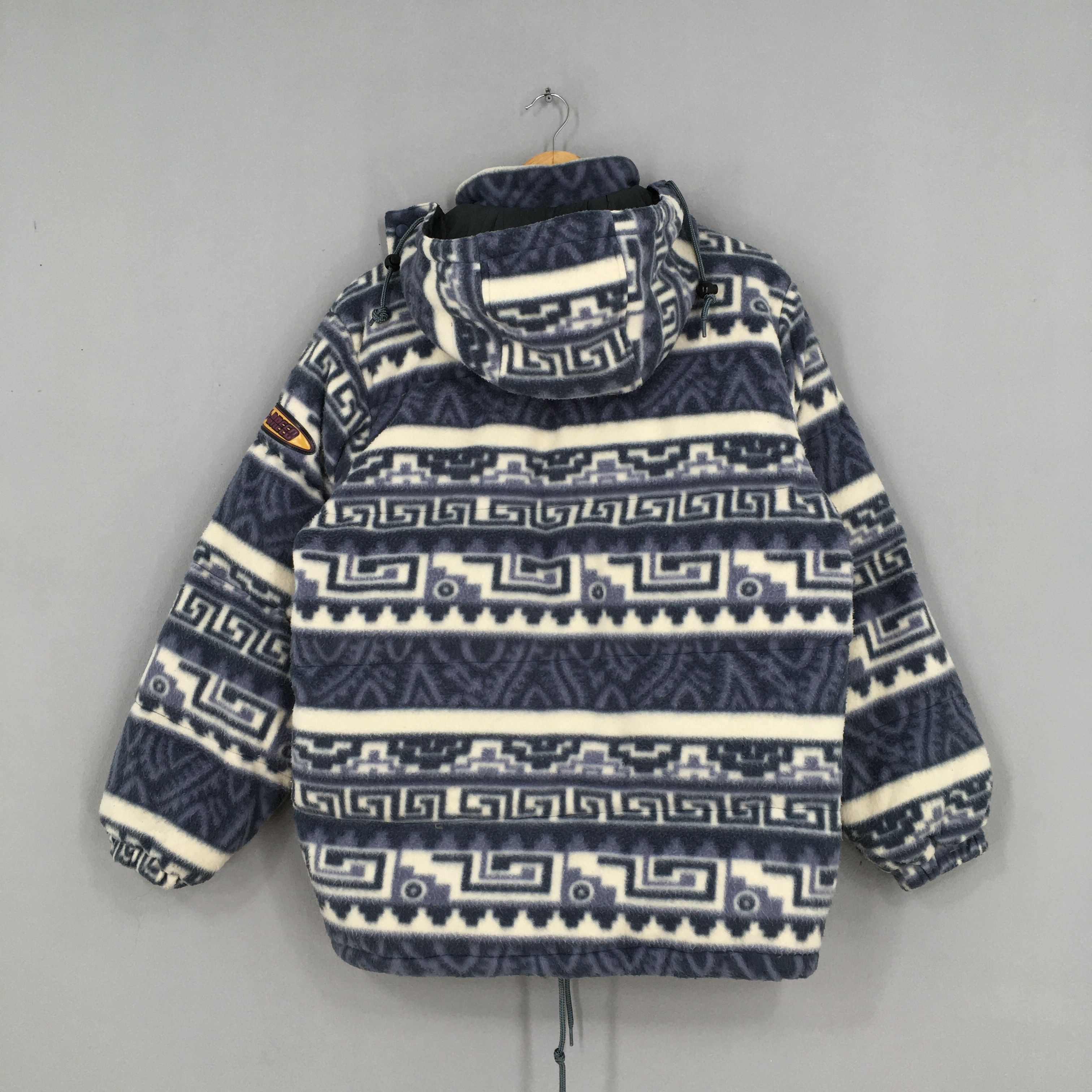 Polartec Vintage Newbreed Fleece Tribal Warmer Jacket Small Size US S / EU 44-46 / 1 - 10 Thumbnail