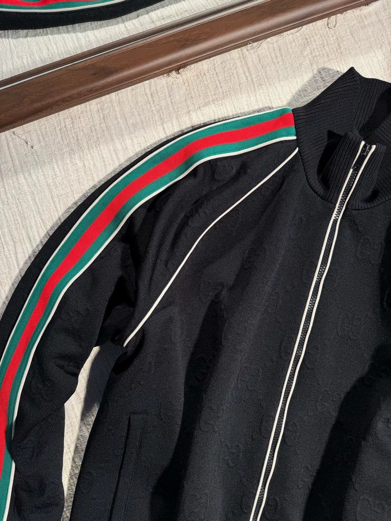 Gucci Gucci Size 3XL Classic dark pattern full-print LOGO green Size US XXL / EU 58 / 5 - 6 Thumbnail