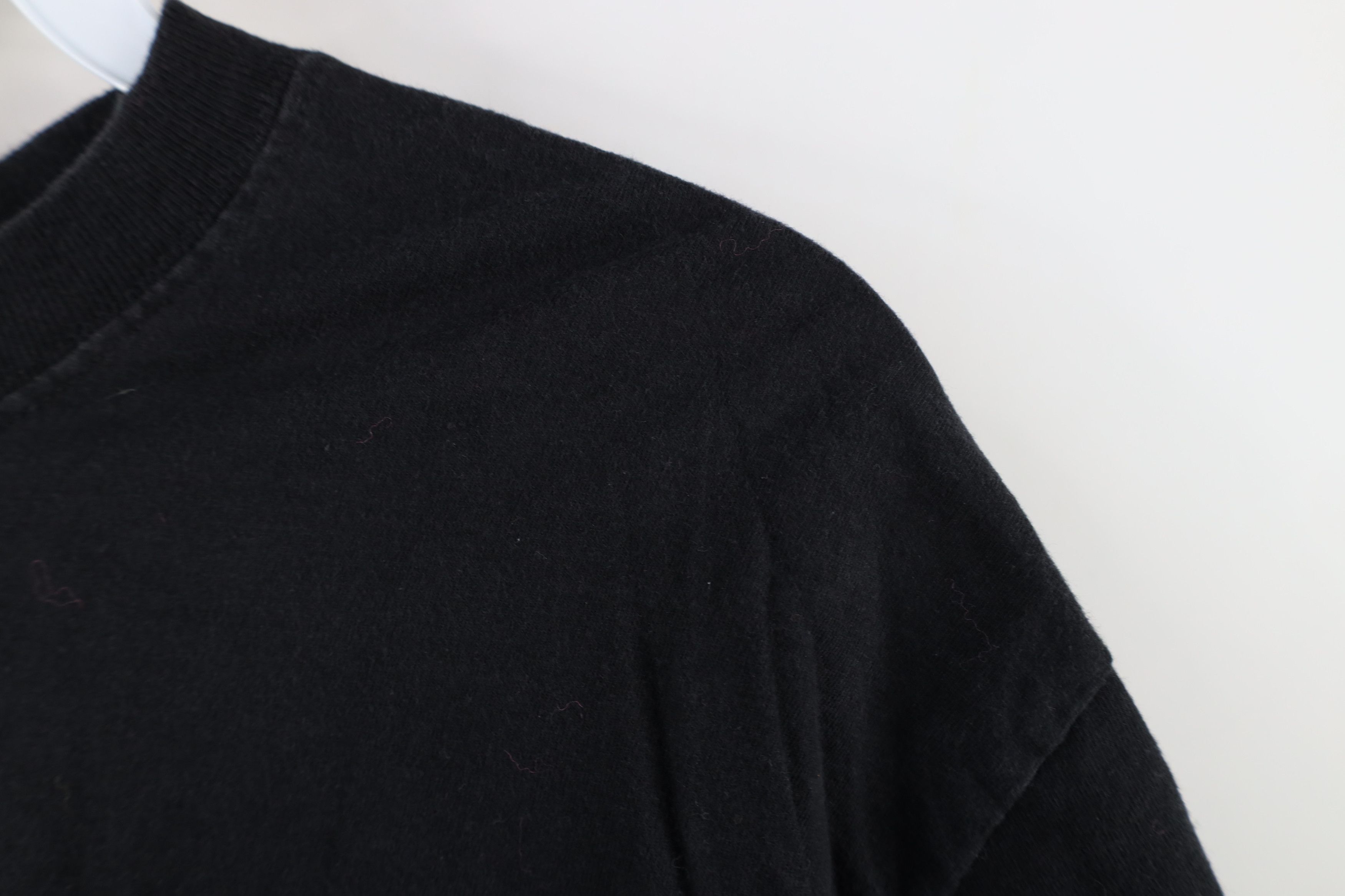 Vintage Vintage 90s Streetwear Heavyweight Cotton T-Shirt Black Size US XL / EU 56 / 4 - 7 Thumbnail