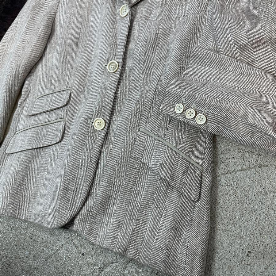 Loro Piana × Vintage Loro Piana Linen&Silk Jacket Size M / US 6-8 / IT 42-44 - 2 Thumbnail