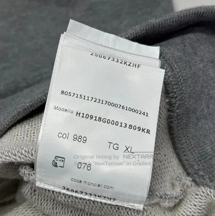 Moncler Moncler FW22 Men's Logo Print Crewneck Sweatshirt. Size US XL / EU 56 / 4 - 5 Thumbnail