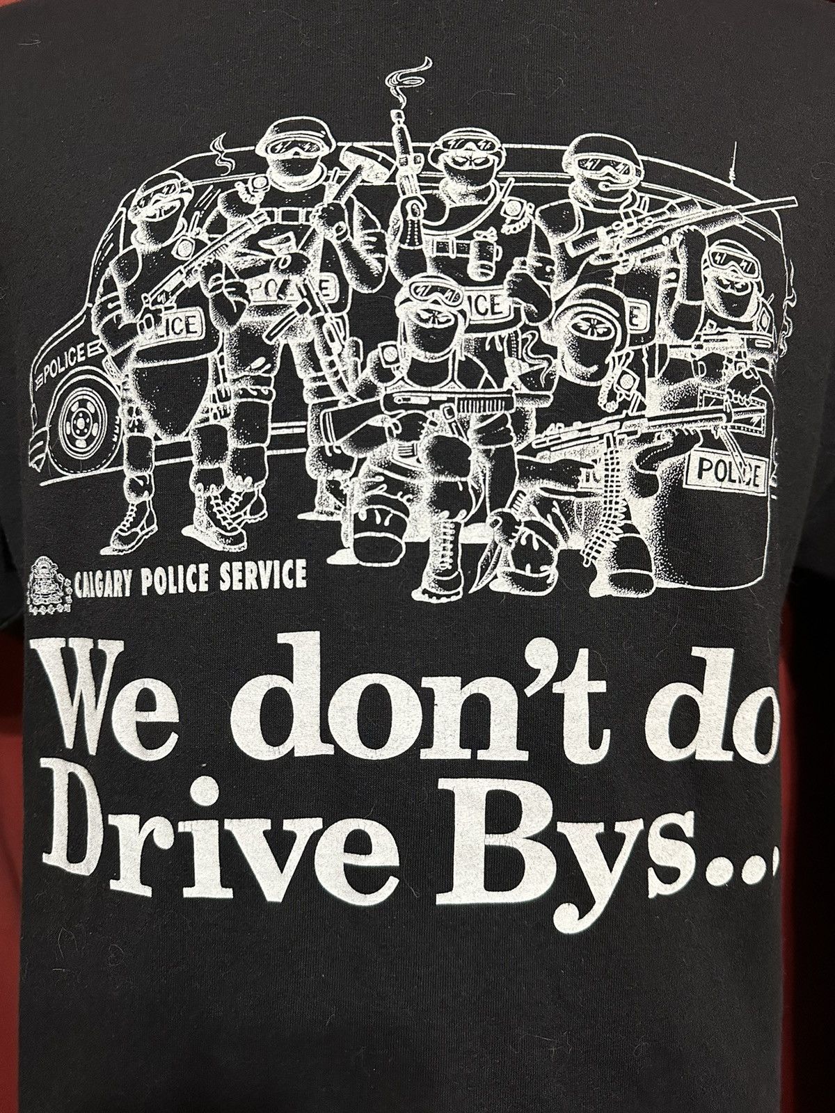 Vintage Vintage Calgary Police Tshirt We Don’t Do Drive Bys Grail Size US L / EU 52-54 / 3 - 2 Thumbnail