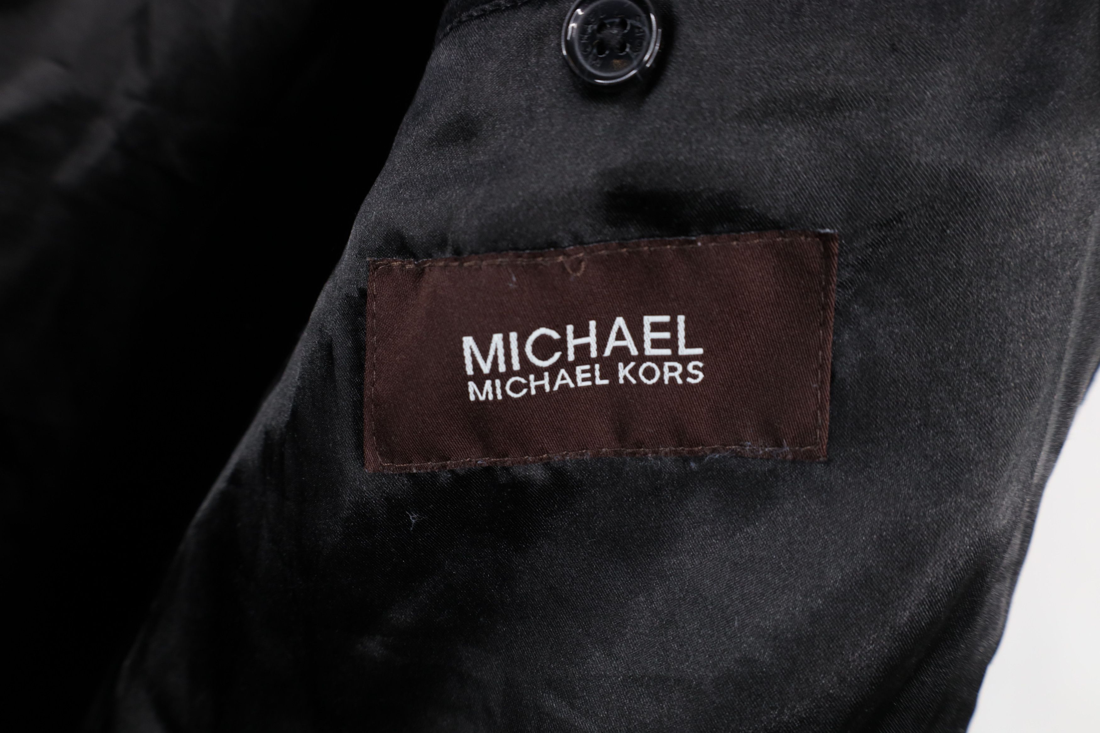 Michael Kors × Vintage Michael Kors Wool Blend Trench Coat Overcoat Jacket Black Size US XL / EU 56 / 4 - 11 Thumbnail