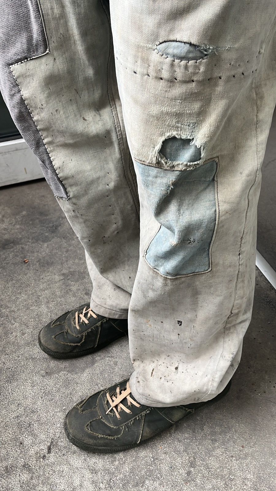 Japanese Brand × Vintage 1950s boro suspender trousers Size US 32 / EU 48 - 1 Thumbnail