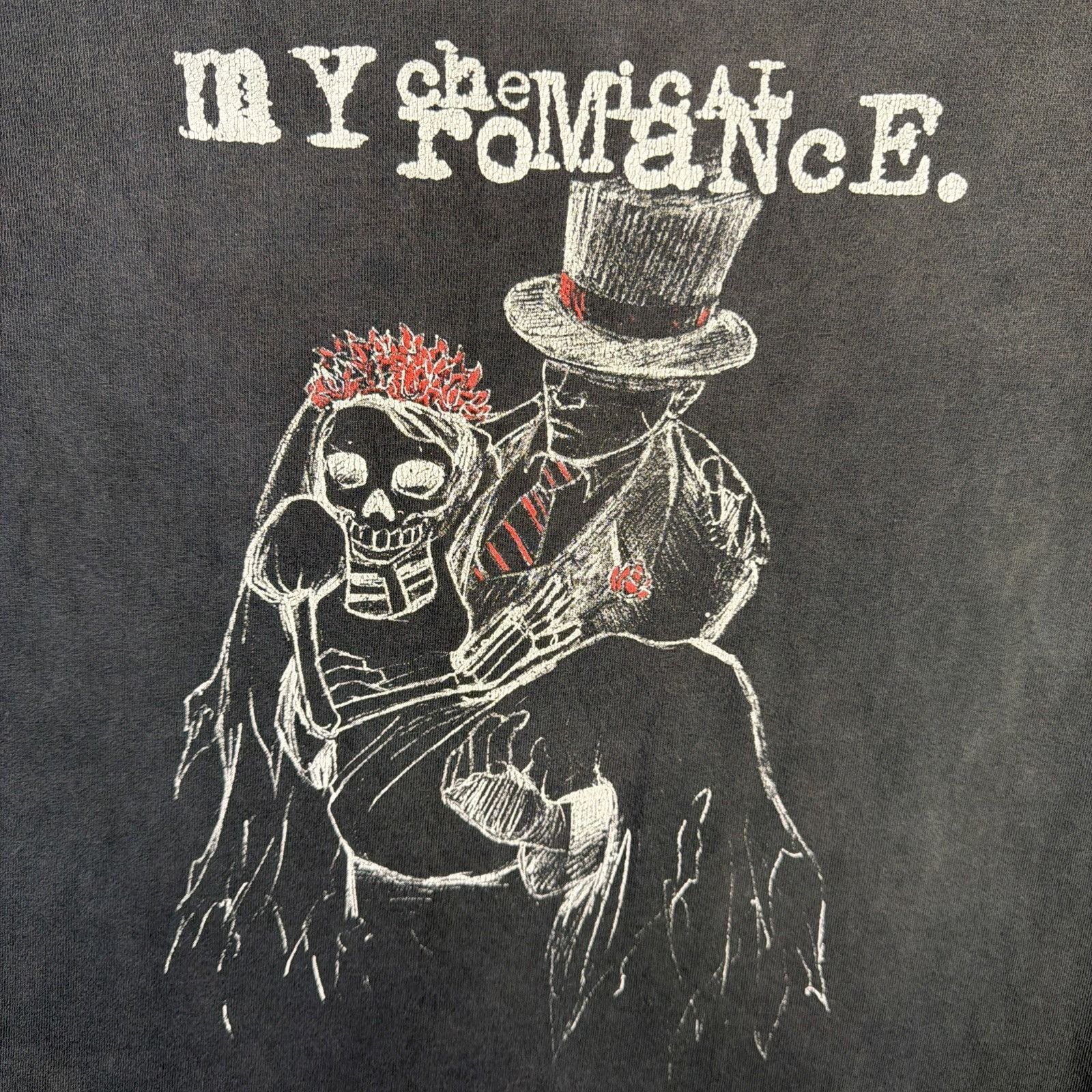 Band Tees Vintage My Chemical Romance Shirt Small Black Y2K Faded Band Size US S / EU 44-46 / 1 - 2 Thumbnail
