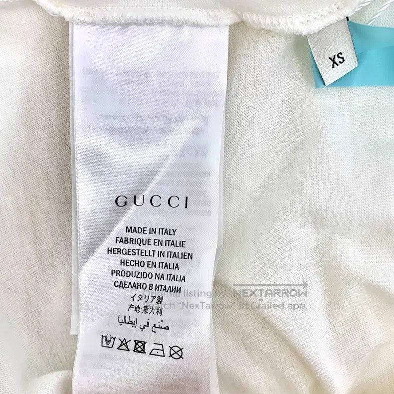 Gucci Gucci White rainbow sequin tie bow cotton short-sleeved T- Size XS / US 0-2 / IT 36-38 - 7 Thumbnail