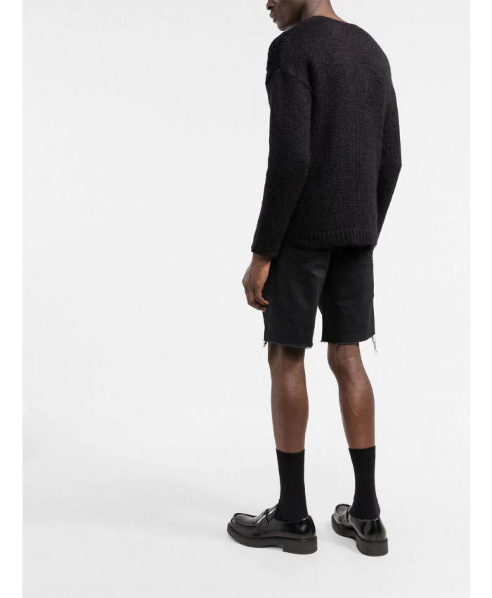 Saint Laurent Paris o1y0325 Denim Short in Black Size US 30 / EU 46 - 4 Thumbnail