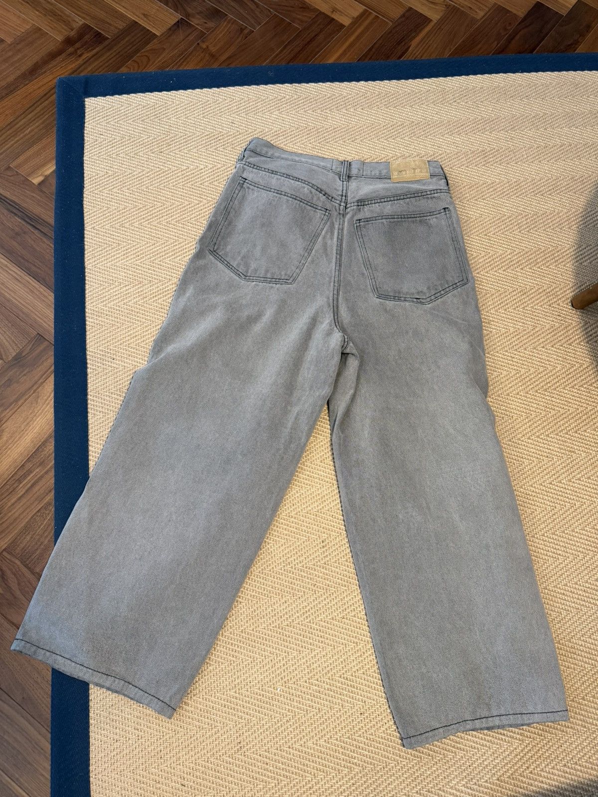 Vuja De Vuja Dé Grey Wide Leg Denim Jeans - Washed Grey - Size 28 Size US 28 / EU 44 - 6 Thumbnail