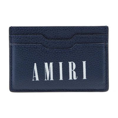 Amiri o1gr1nt0325 Size: OS / Large Logo Card Holder in Navy Size ONE SIZE - 1 Preview