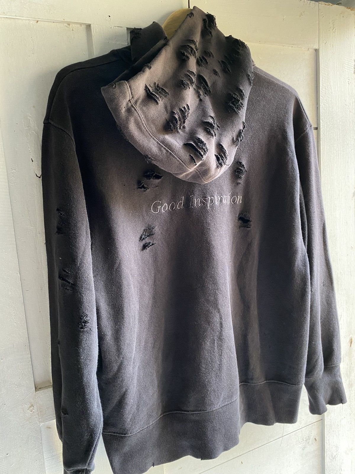 Maison MIHARA YASUHIRO × Vintage Miharayasuhiro Good Inspiration distressed hoodie Size US S / EU 44-46 / 1 - 2 Thumbnail