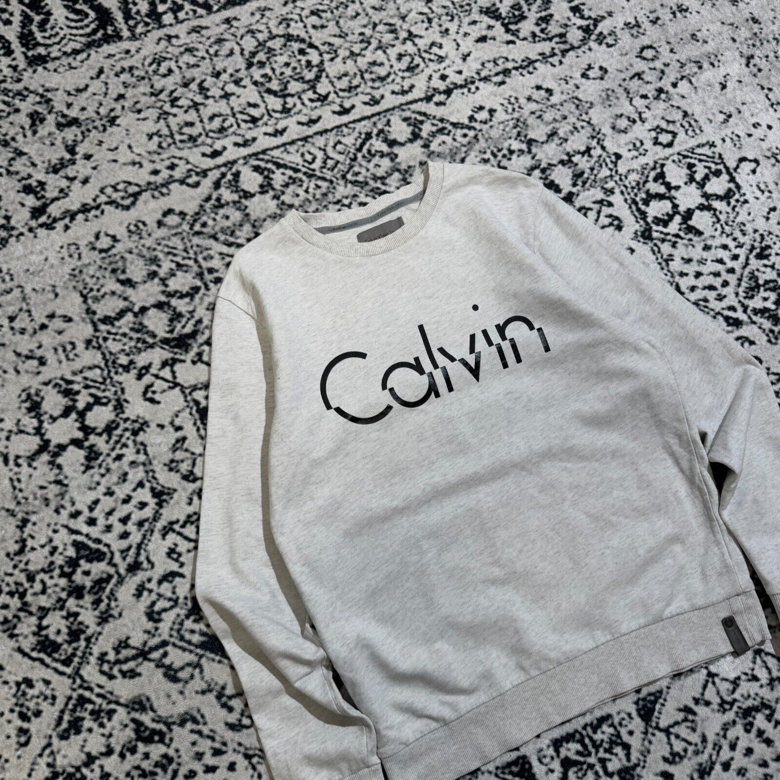 Calvin Klein × Vintage Vintage Calvin Klein Unisex Gray Cotton Crewneck Size M Y2K Size US M / EU 48-50 / 2 - 5 Thumbnail