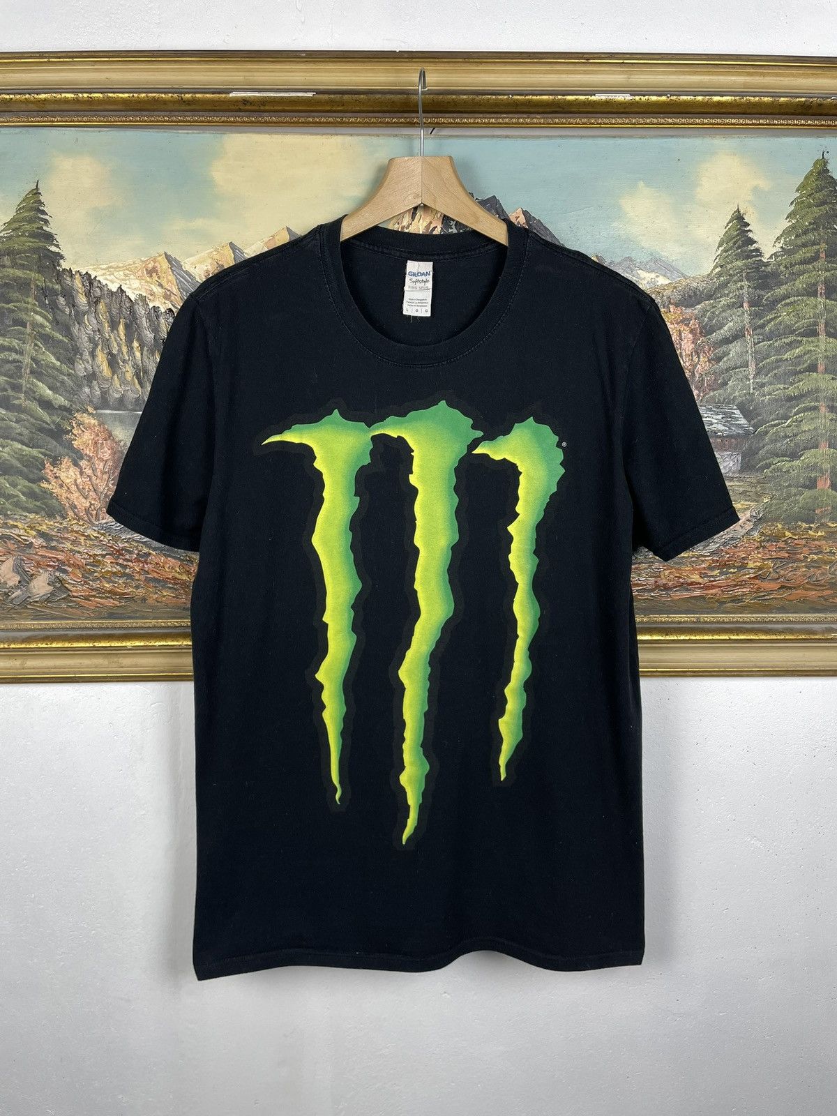 Vintage Monster Energy Vintage Y2k Black Tee Avant Garde Cyber Swag Size US L / EU 52-54 / 3 - 1 Thumbnail