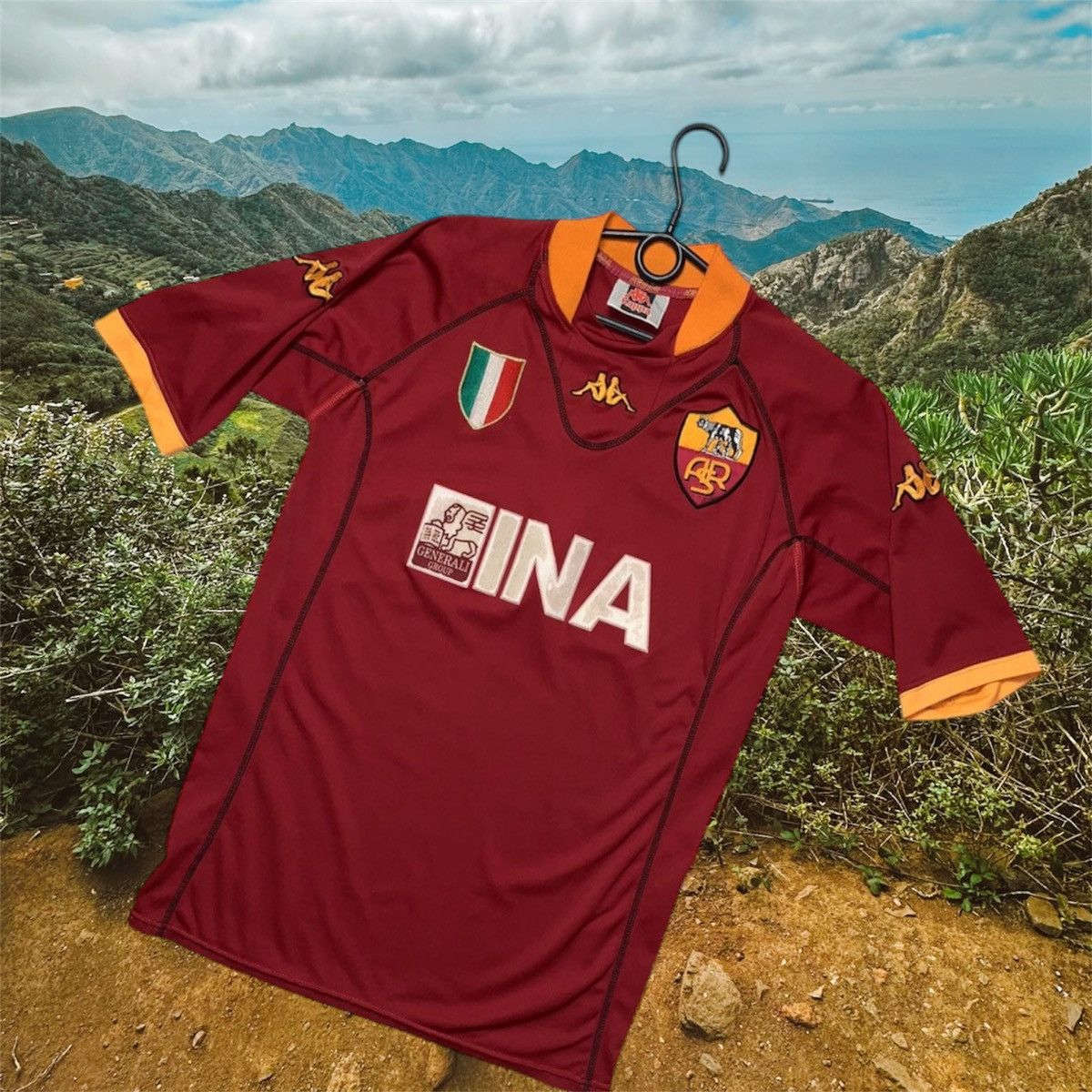 Kappa × Vintage Vintage AC Roma soccer jersey kappa rare size M Size US M / EU 48-50 / 2 - 1 Thumbnail