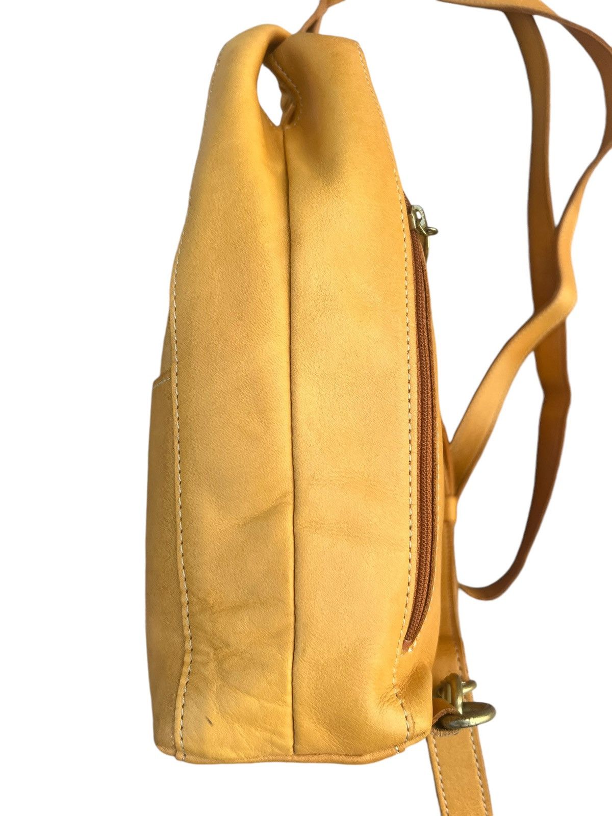 Leather Kissora Japan Fade Patina Leather Mini Backpack Bag Rucksack Size ONE SIZE - 12 Thumbnail