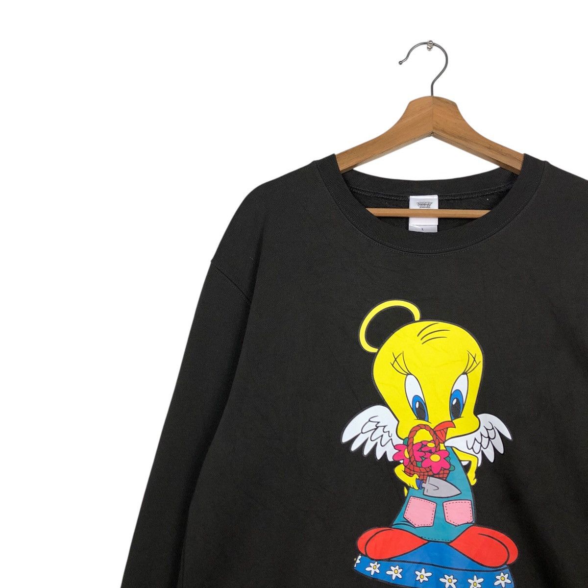 Cartoon Network 📌Vintage Sweatshirt Looney Tunes Big Logo Cartoon Design Size US L / EU 52-54 / 3 - 8 Thumbnail