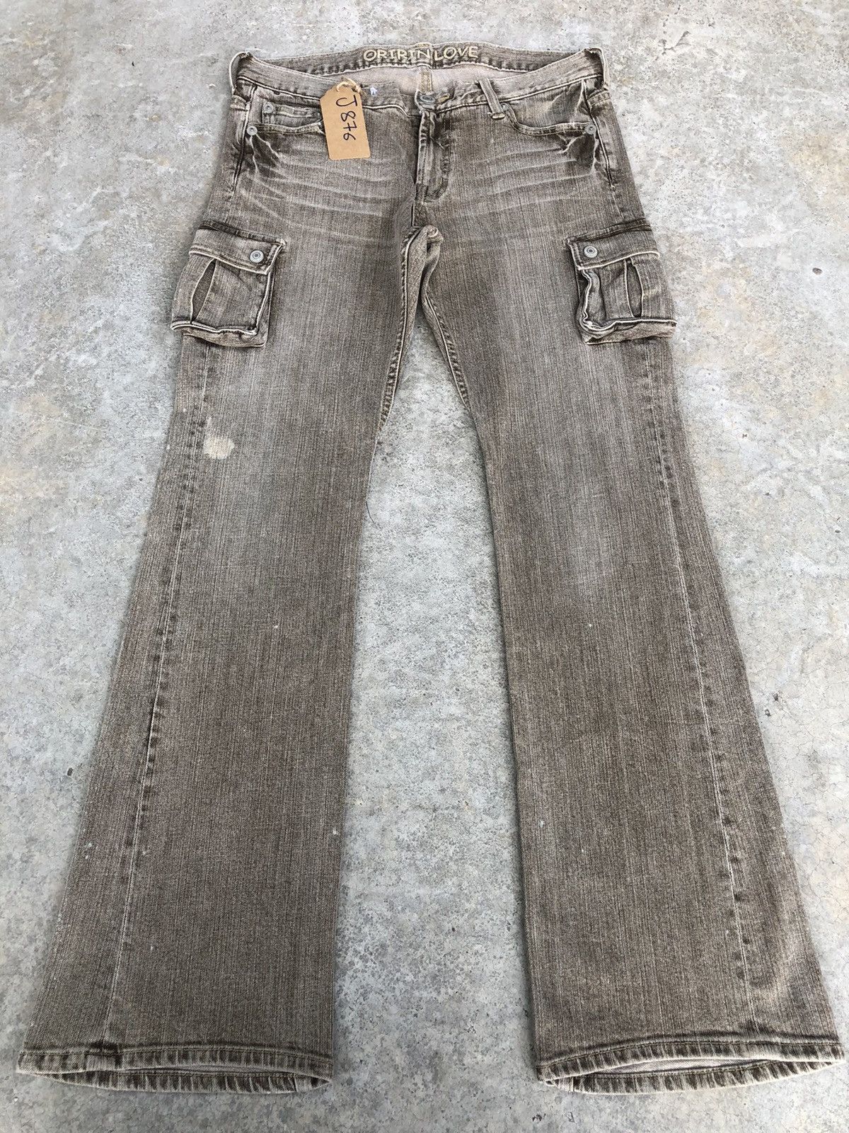 Japanese Brand Japanese Oririn Flared Jeans Distressed Jeans Cargo Jeans Size US 32 / EU 48 - 1 Thumbnail
