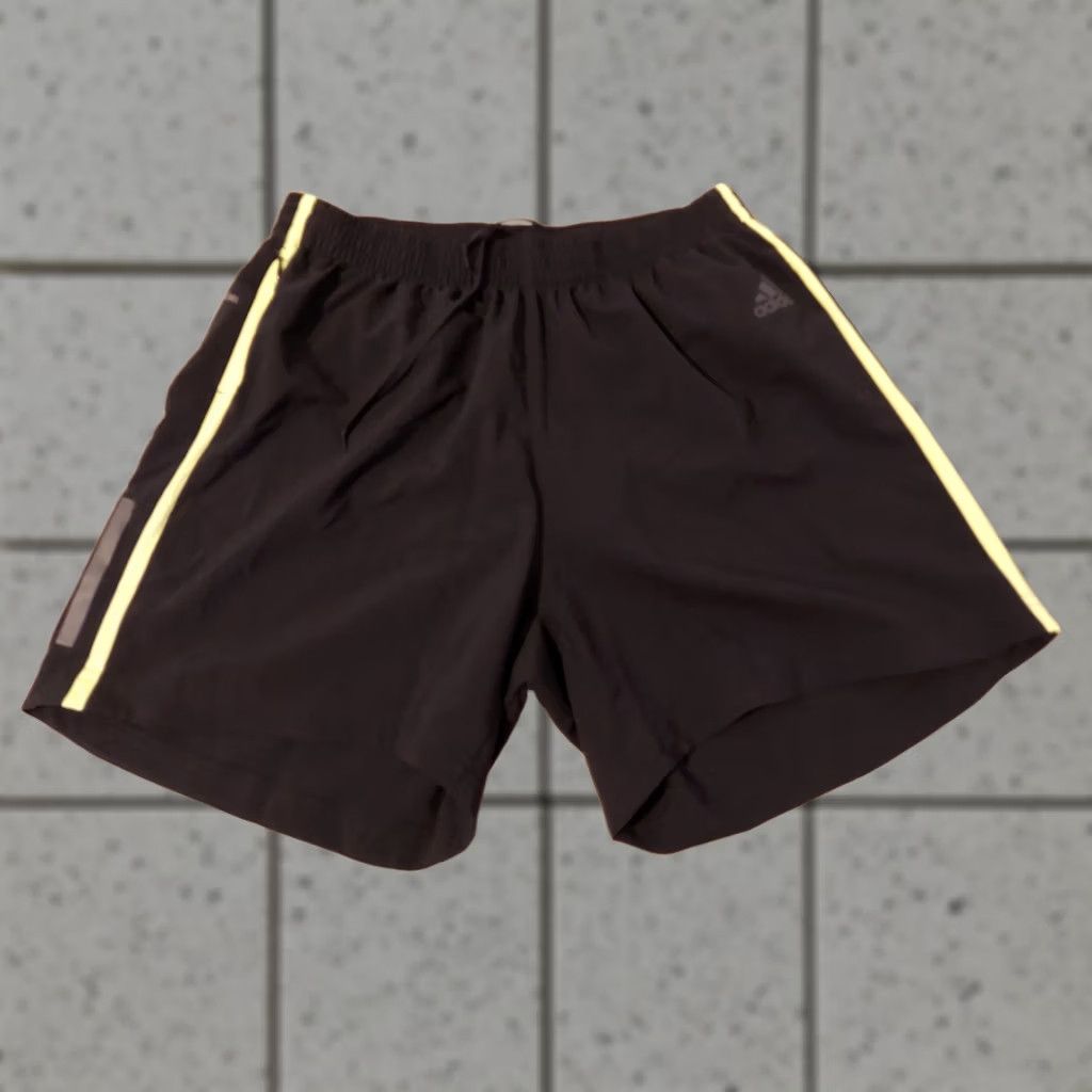 Adidas Mens adidas Medium Black Athletic Shorts Gym Workout Running Size US 31 - 1 Thumbnail