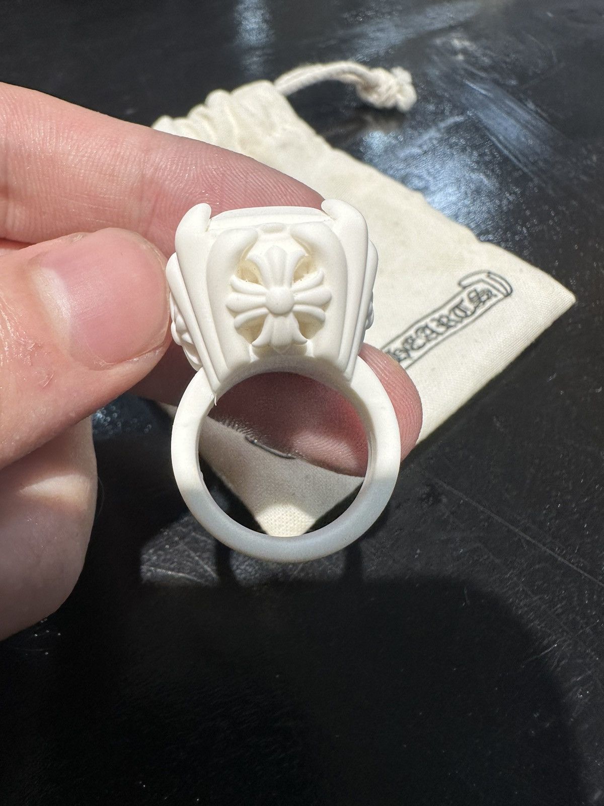 Chrome Hearts Chrome Hearts Silicone Cocktail Ring Size ONE SIZE - 7 Thumbnail