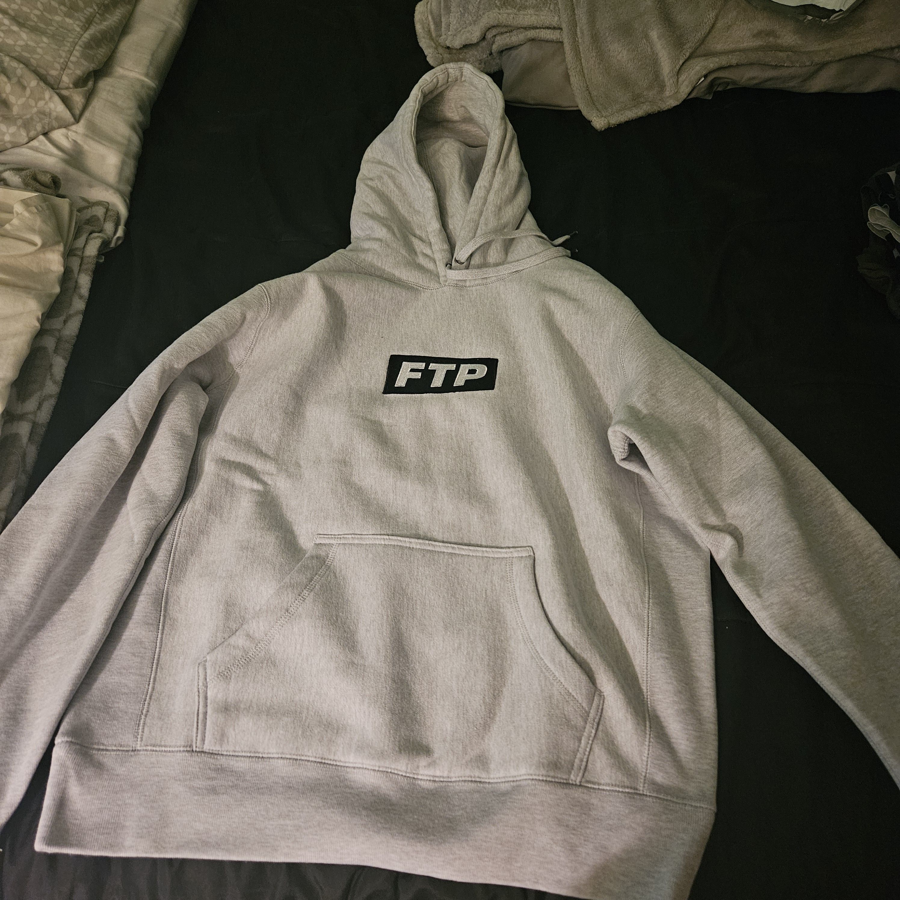 Fuck The Population FTP SLAP LOGO PULLOVER(HEATHER GRAY) | Grailed