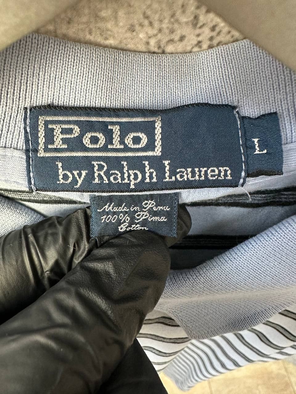 Polo Ralph Lauren Polo Ralph Lauren Vintage Polo T-Shirt Striped Peru Shirt Size US L / EU 52-54 / 3 - 9 Thumbnail