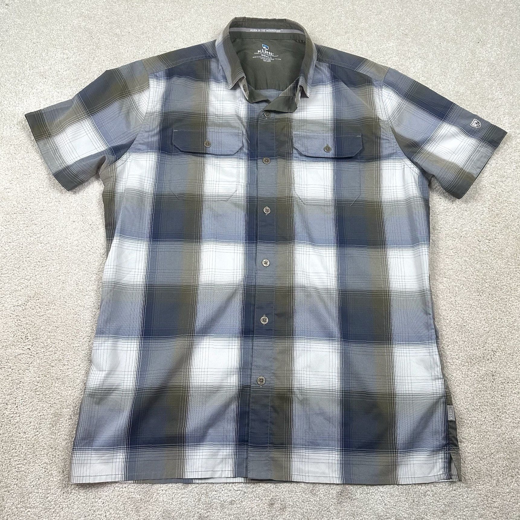 Vintage Kuhl Shirt Mens Small Green Plaid Button-Up Pearl Snap Outdoor Hiking Size US S / EU 44-46 / 1 - 2 Thumbnail