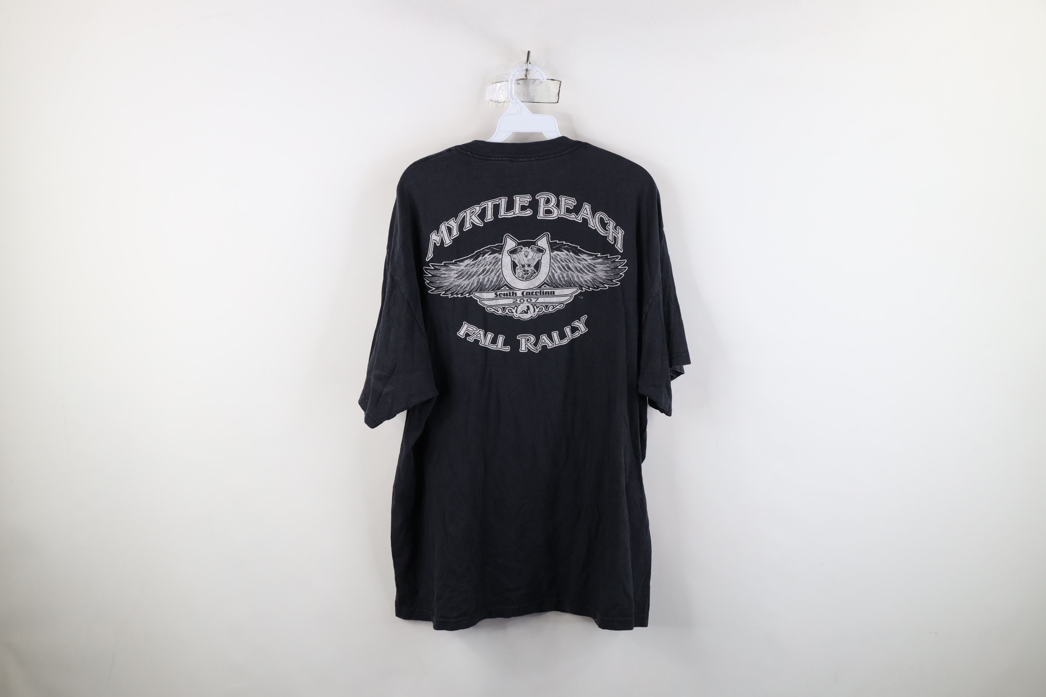 Vintage Vintage Y2K 2007 Myrtle Beach Fall Rally Motorcycle T-Shirt Size US XL / EU 56 / 4 - 11 Thumbnail