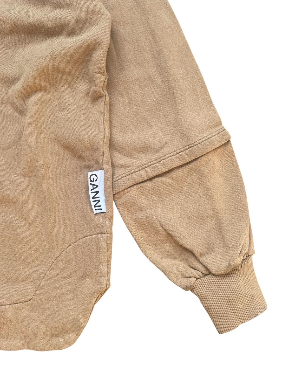 Ganni GANNI Drop Shoulder Layered Sweatshirt Size S / US 4 / IT 40 - 4 Thumbnail