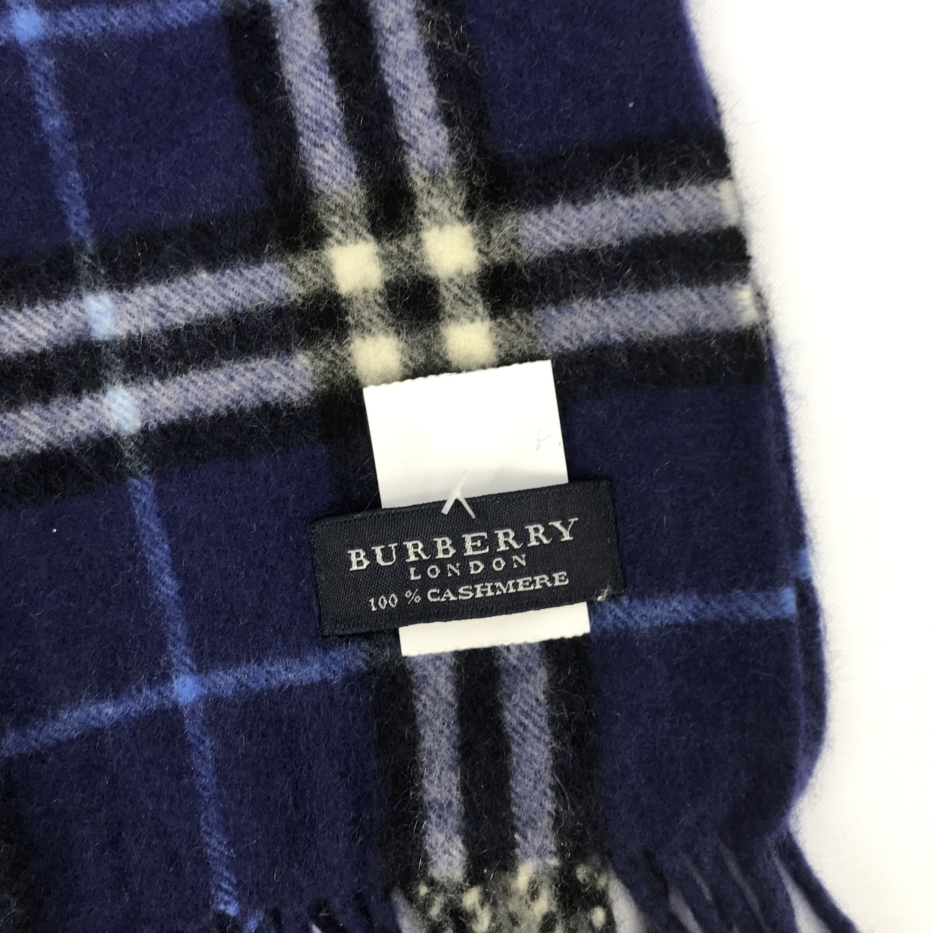 Burberry Vintage Burberry Cashmere Scarf Muffler Wool Scarves Size ONE SIZE - 4 Thumbnail