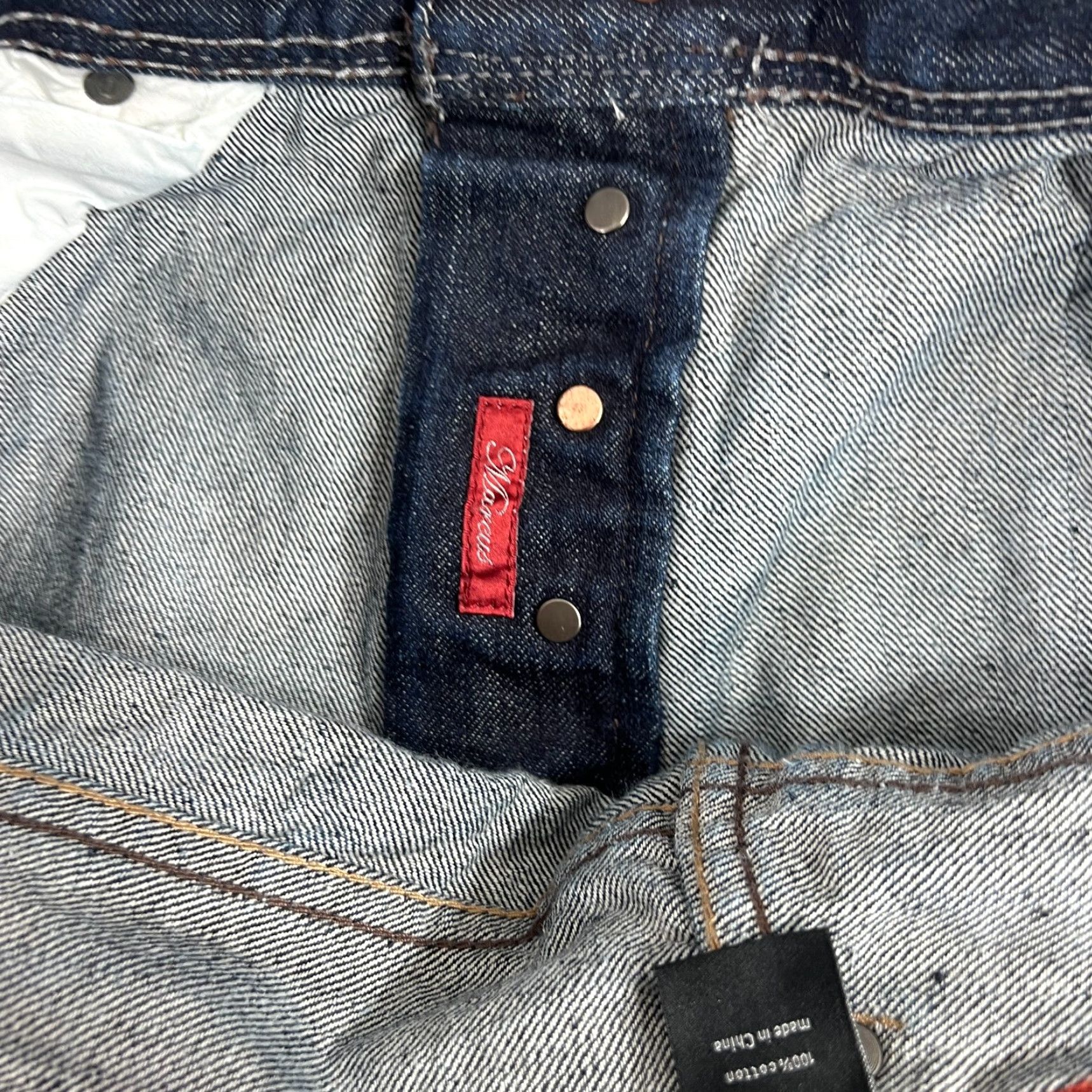 Sean John VINTAGE Sean John Mens Jeans 40x32 Dark Blue Denim Straight Fit Pockets Casual Button Fly Size US 40 / EU 56 - 7 Thumbnail
