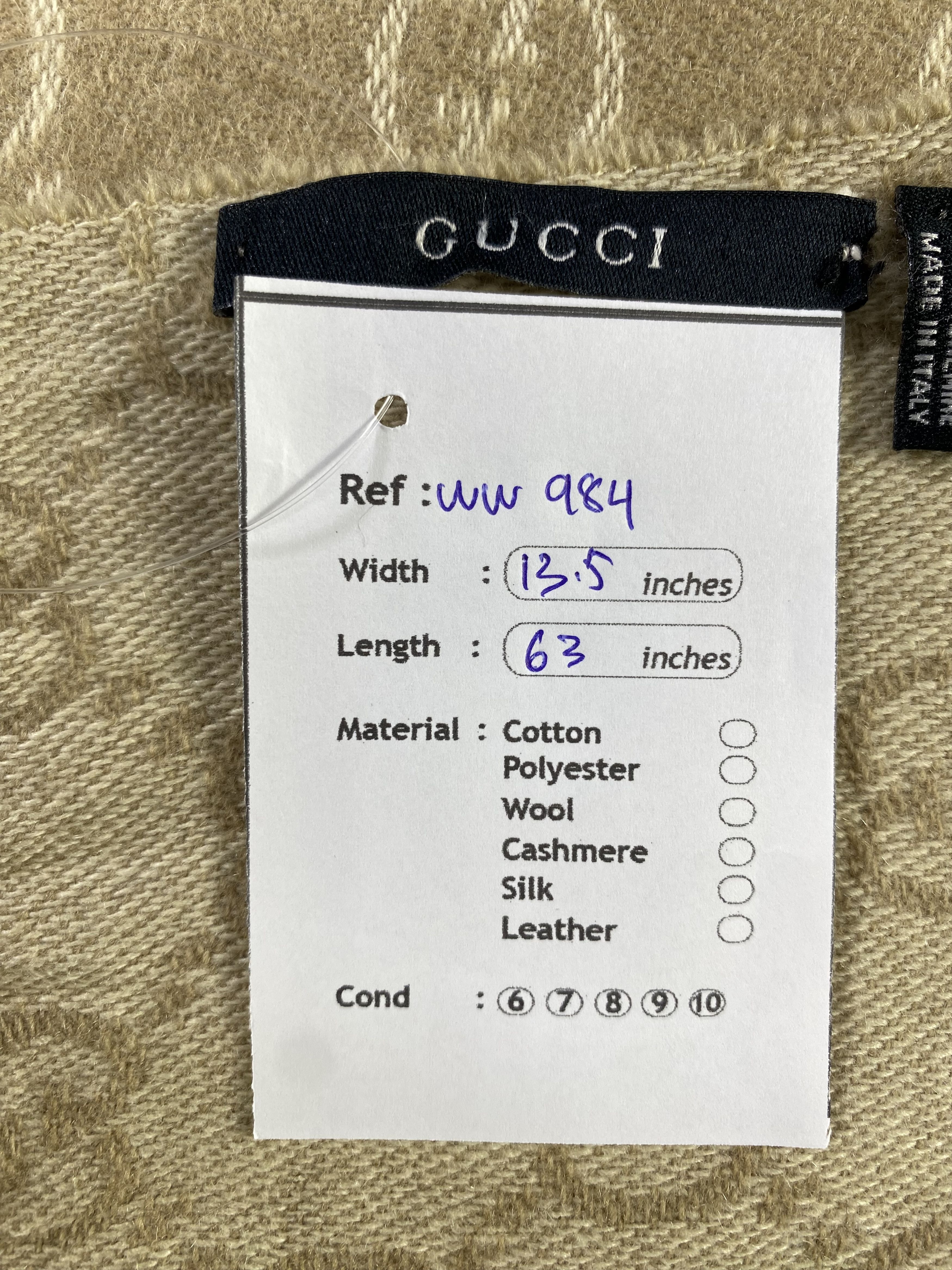 Gucci × Vintage Gucci Scarf / Muffler / Neckwear Size ONE SIZE - 6 Thumbnail