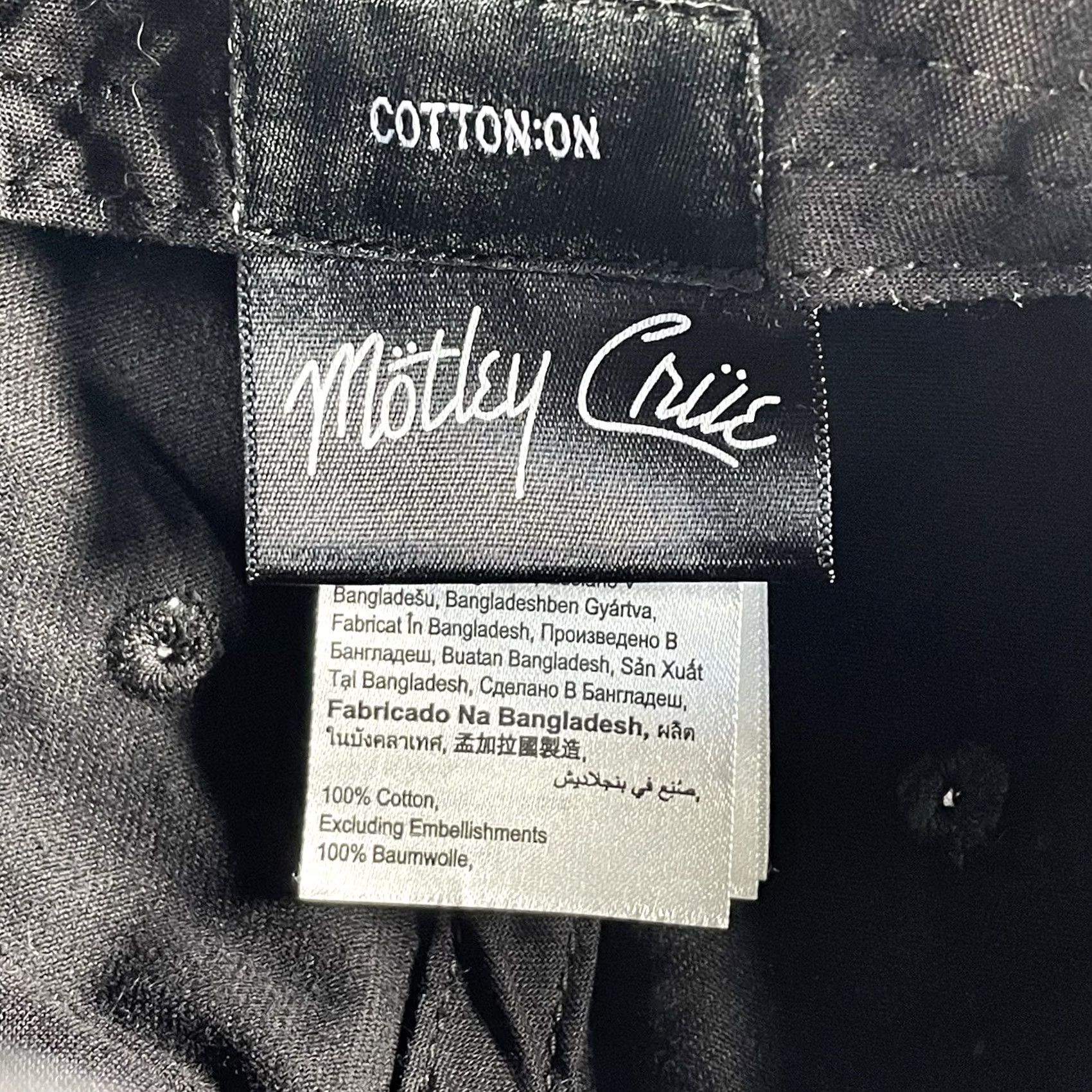 Vintage Motley Crue Hat Black Adjustable Cotton Baseball Cap Unisex Adults Logo Music Rock Vintage: No Size ONE SIZE - 5 Thumbnail