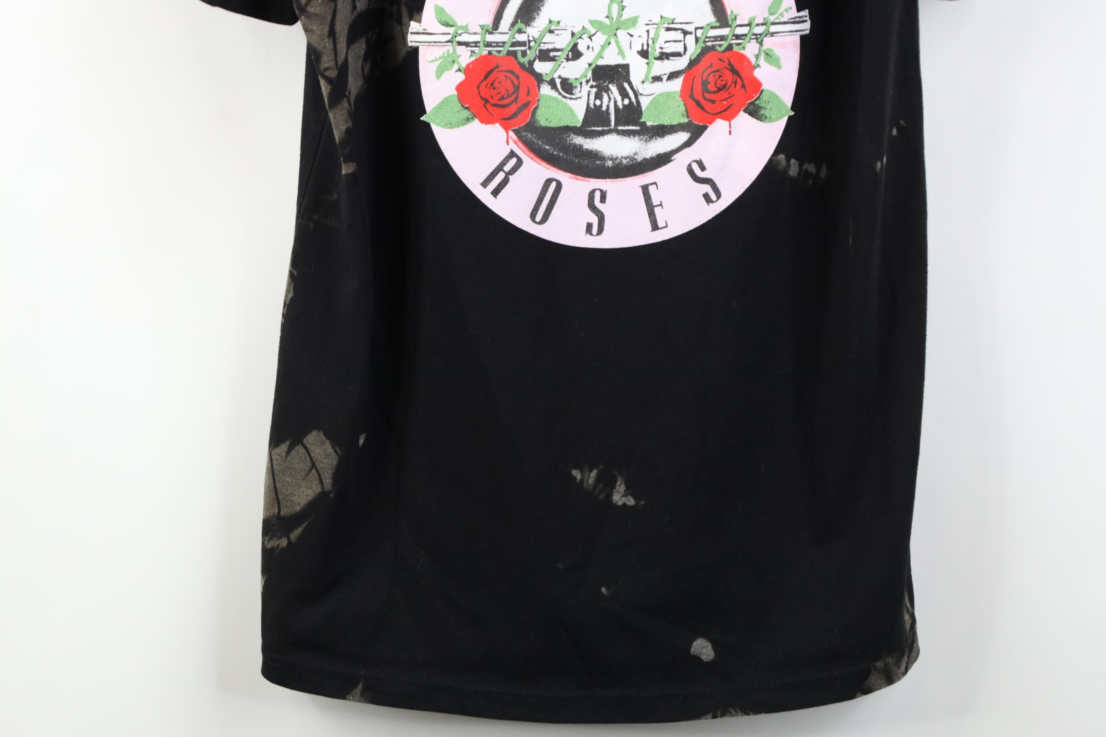 Vintage Retro Y2K Wash Guns N Roses Band Short Sleeve T-Shirt Black Size L / US 10 / IT 46 - 3 Thumbnail