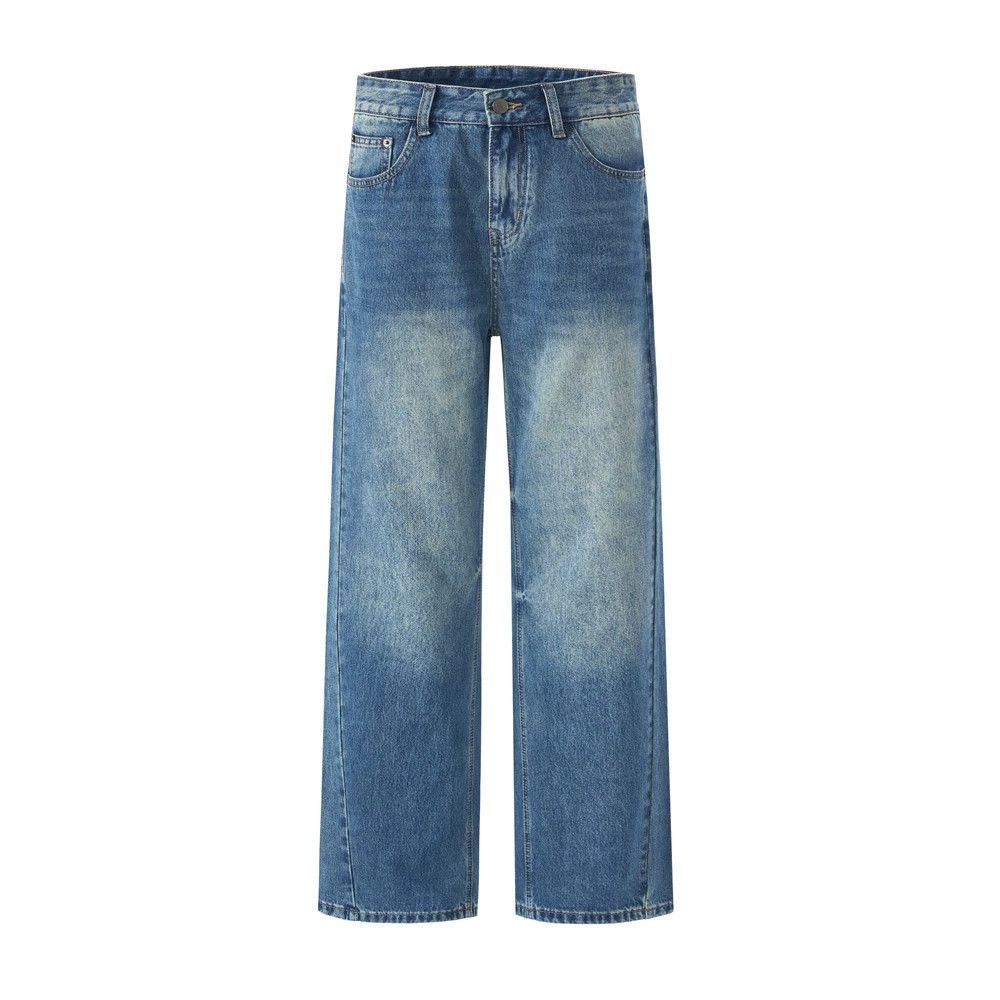 Jean Men's American retro versatile casual washed jeans Size US 32 / EU 48 - 1 Thumbnail