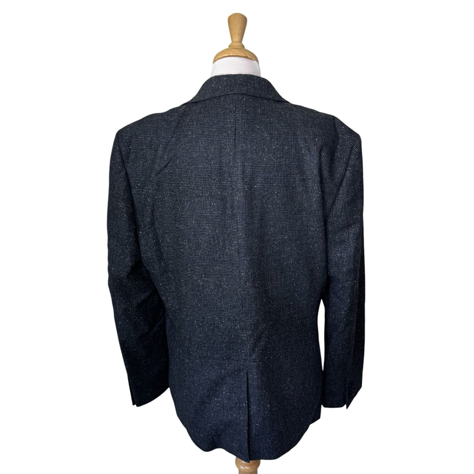 Express EXPRESS Extra Slim Wool Two Button Blazer Charcoal Gray 42R Size 42R - 2 Thumbnail