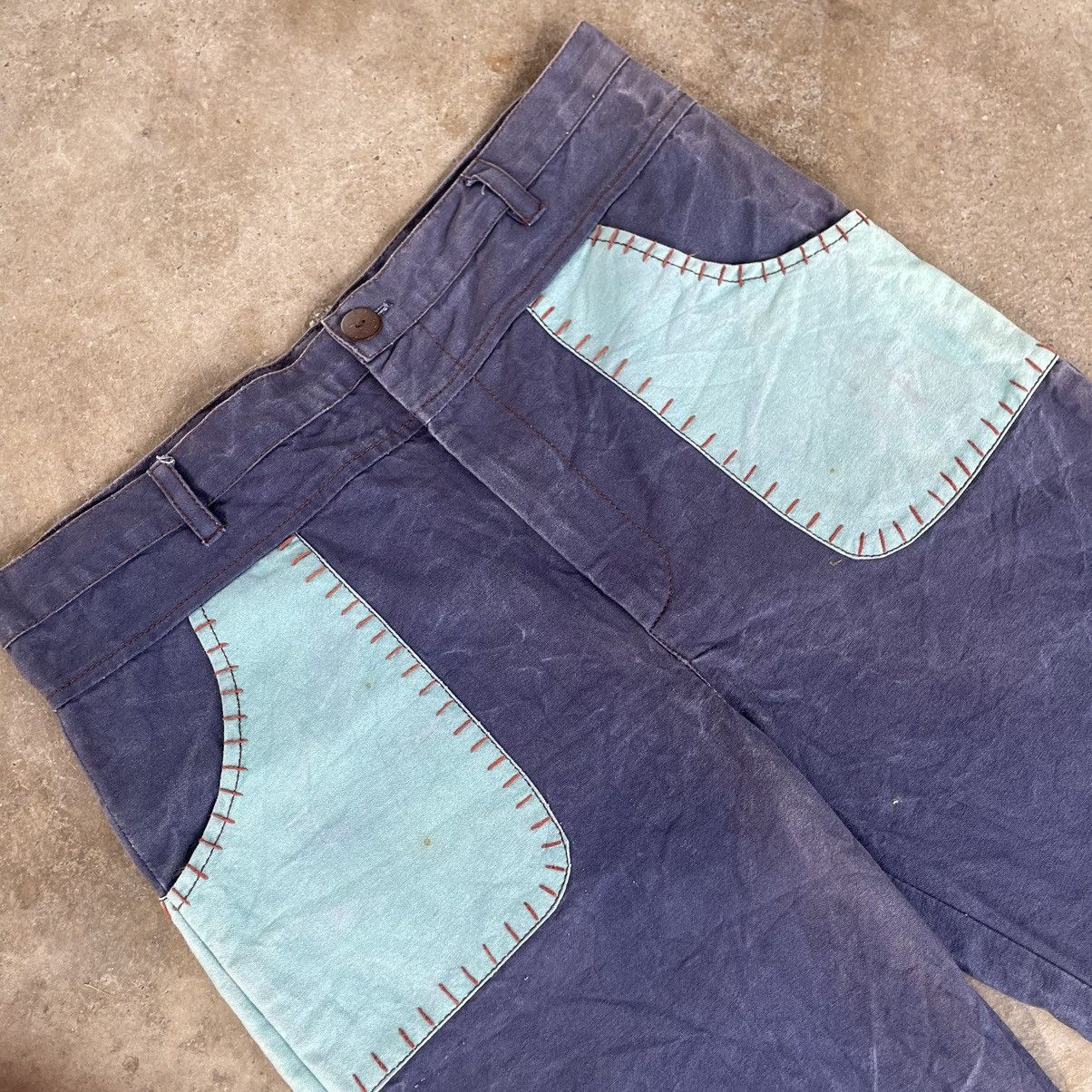 Designer × Japanese Brand 🔥🔥🇯🇵Atara Indian Styles Sashiko Stitch Bush Pants Size US 34 / EU 50 - 8 Thumbnail