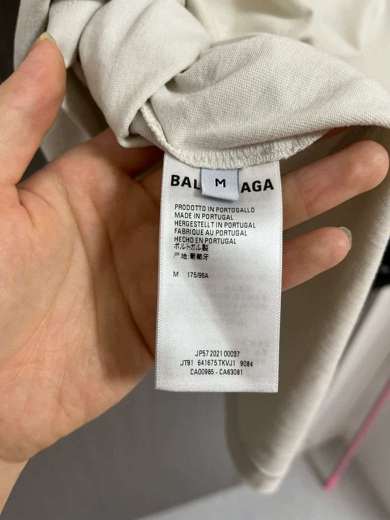 Balenciaga Balenciaga Wave short sleeve black and blue embroidered lo Size US M / EU 48-50 / 2 - 6 Thumbnail