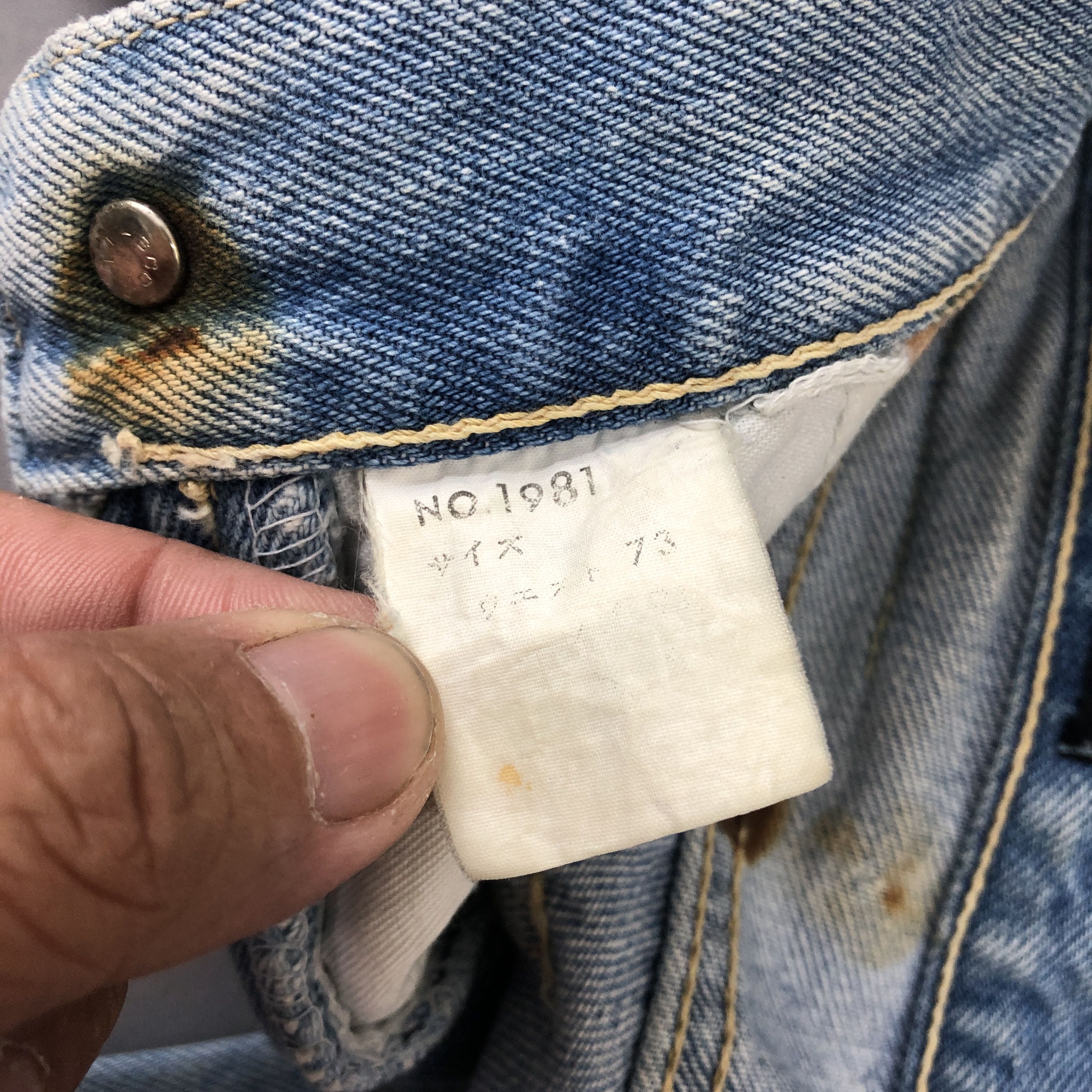 Japanese Brand Vintage Blueway Faded Jeans 90s Dirty Blueway Denim Size 24" / US 00 / IT 34 - 11 Thumbnail