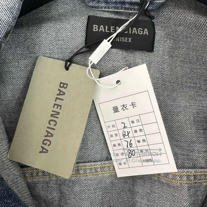 Balenciaga Balenciaga Washed distressed graffiti print single-breaste Size US M / EU 48-50 / 2 - 5 Thumbnail